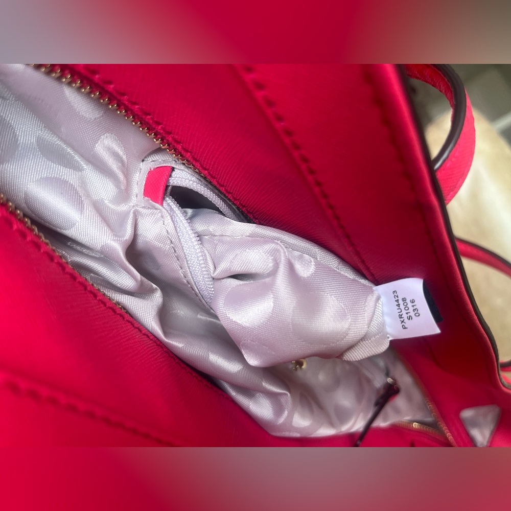 Kate Spade New York Saffiano Leather Shoulder Bag Tote In Hot Pink Color EUC - Picture 9 of 11